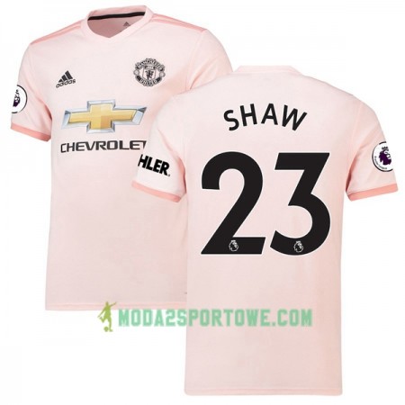Koszulka Manchester United Luke Shaw 23 Wyjazdowe Stroje Piłkarskie 2018-2019 Krótki Rękaw